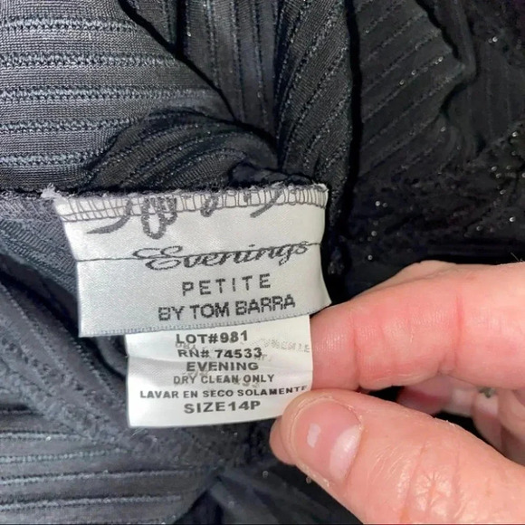 Jeffrey & Dara 2 piece pants & top  black‎ sheer glitter set - Picture 11 of 12